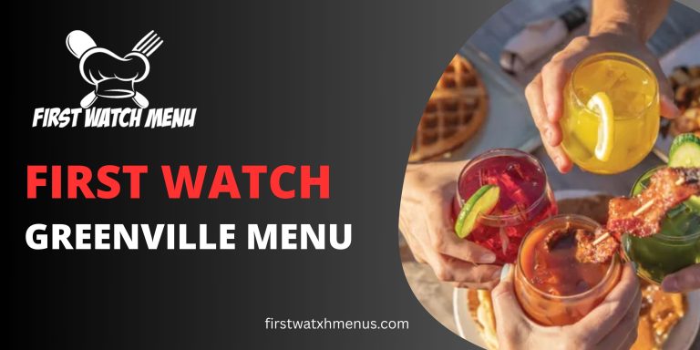 First Watch Greenville Menu