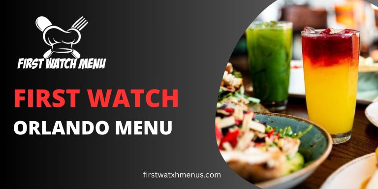 First Watch Orlando Menu